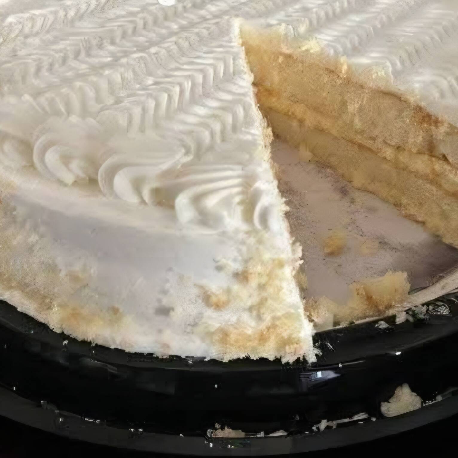 Rebanada de Pastel de Vainilla