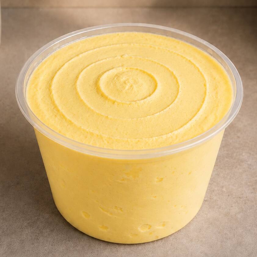 Pote de sorvete de creme 1 litro.