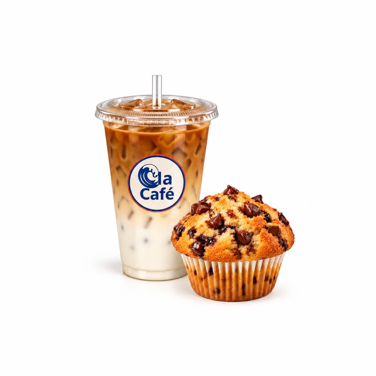 Latte Mocka , Muffin Chispas de Cocolate