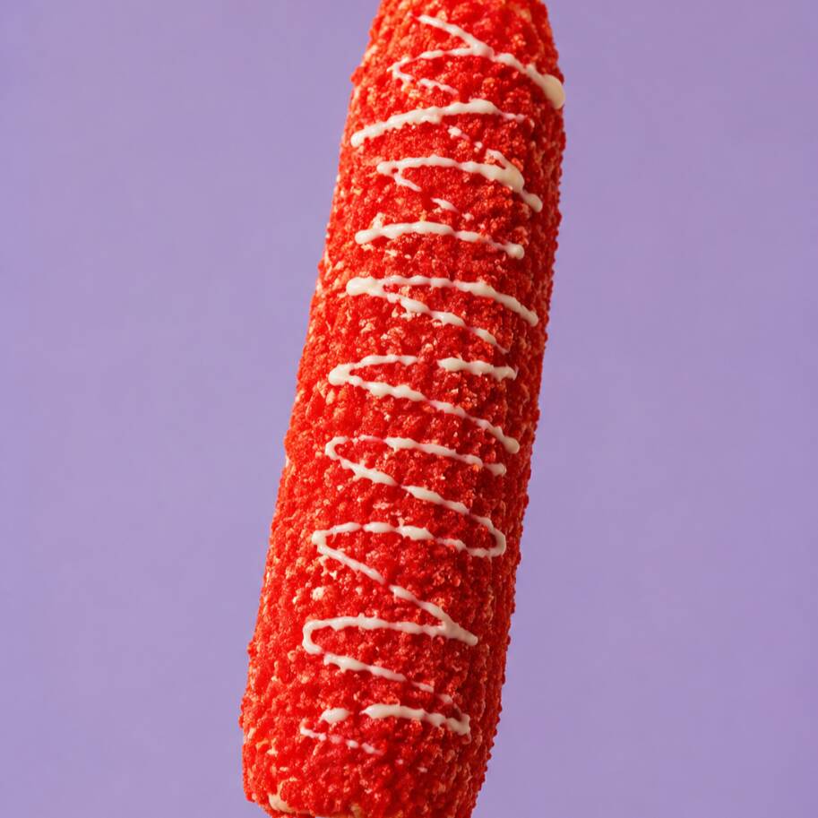 1 elote empanizado Flaming hot
