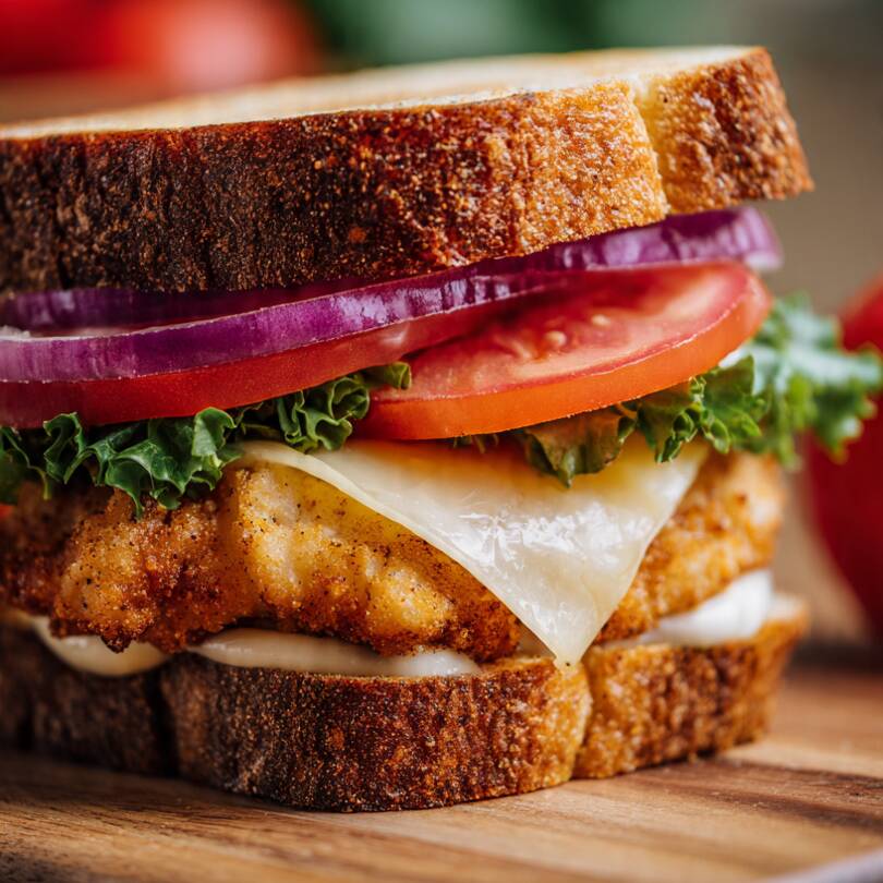 Sandwich de Pollo Empanizado
