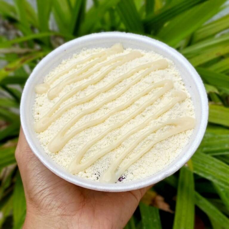 Açaí tradicional, leite em pó e leite condensado.
* Imagem ilustrativa.
Peso aproximado 200g