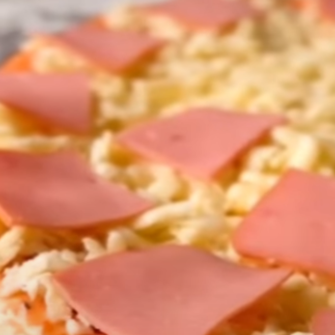 Pizza grande 8 porciones de jamón