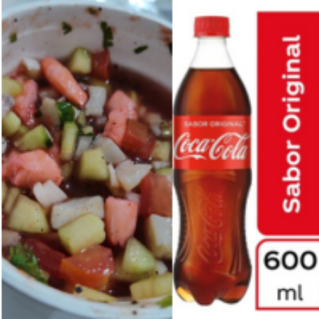 1L Ceviche Mixto + Coca Cola 600ml GRATIS