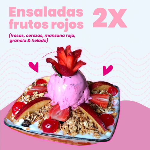 2 ensaladas frutos rojos 24 onz