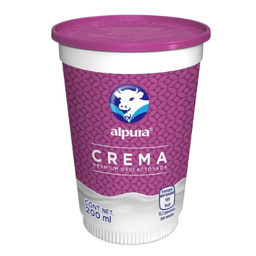 Alpura Crema Deslactosada 1\4
