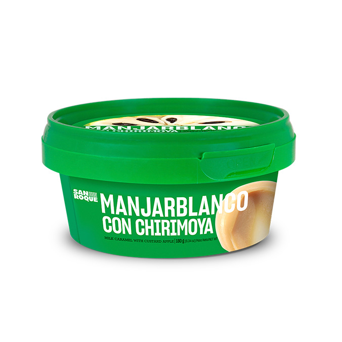Manjar Blanco con Chirimoya