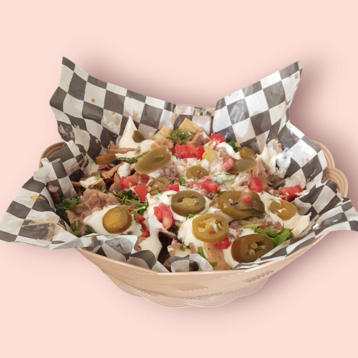 Nachos con Carne de Cerdo a la Plancha