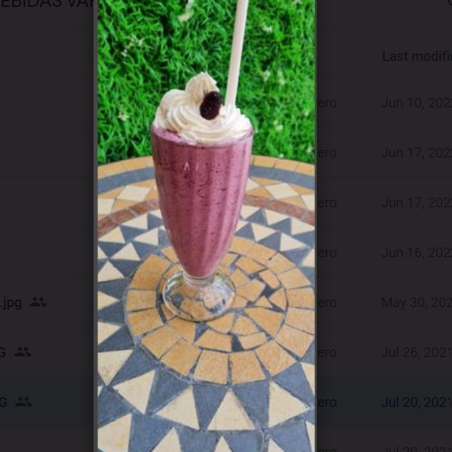 Bebida Natural en Leche