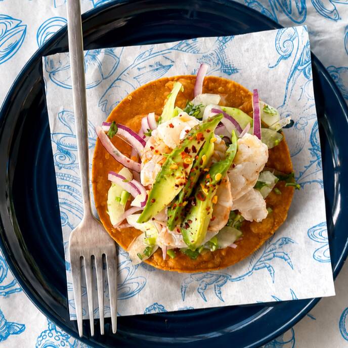 Tostada AGUACHILE