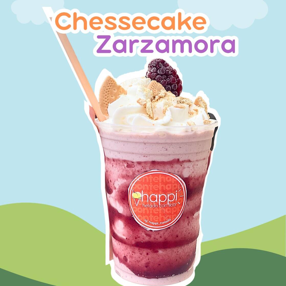 Frappé Premium Chessecake Zarzamora