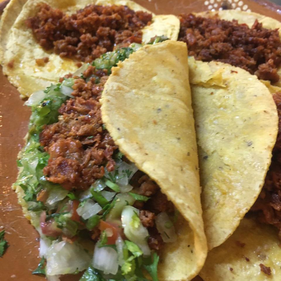 Taco de Chorizo Queso Tortilla de Maíz