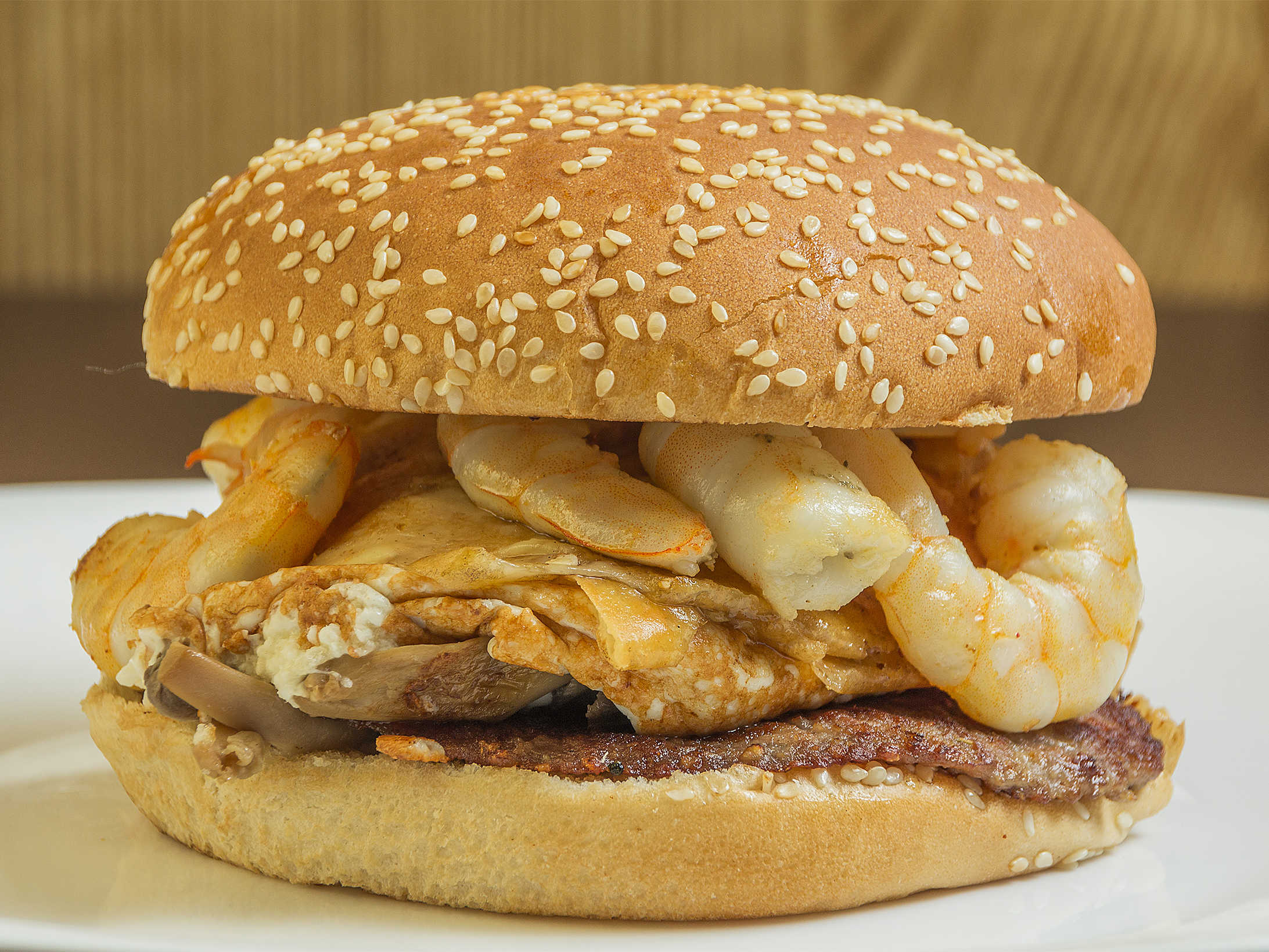 Hamburguesa Mar y Tierra