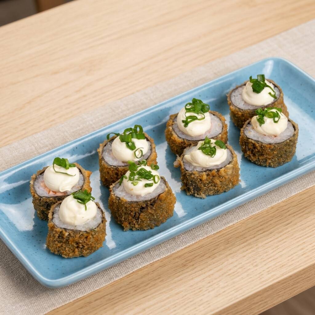 Hot rolls tradicionais empanados com cream cheese.