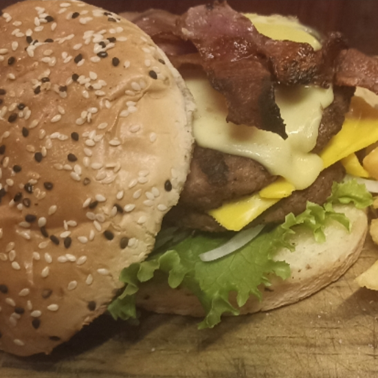 Hamburguesa Panceta (doble tocino)