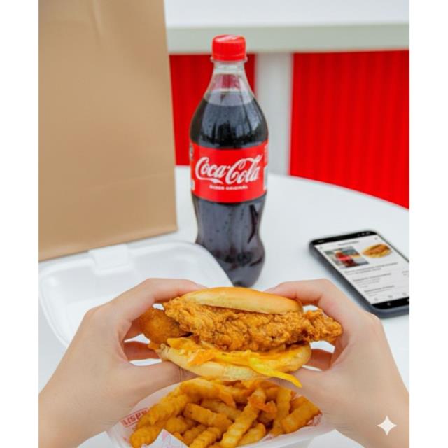 BURGER PROMO CRISPY + COCA