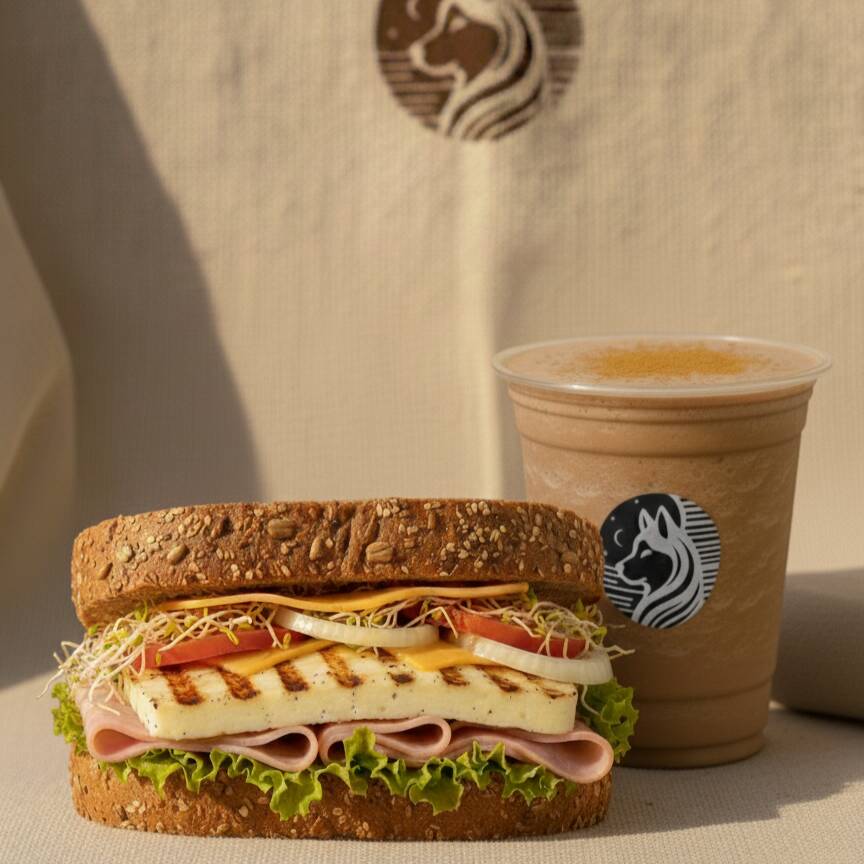 Media Luna ( Sandwich + Chocomilk )