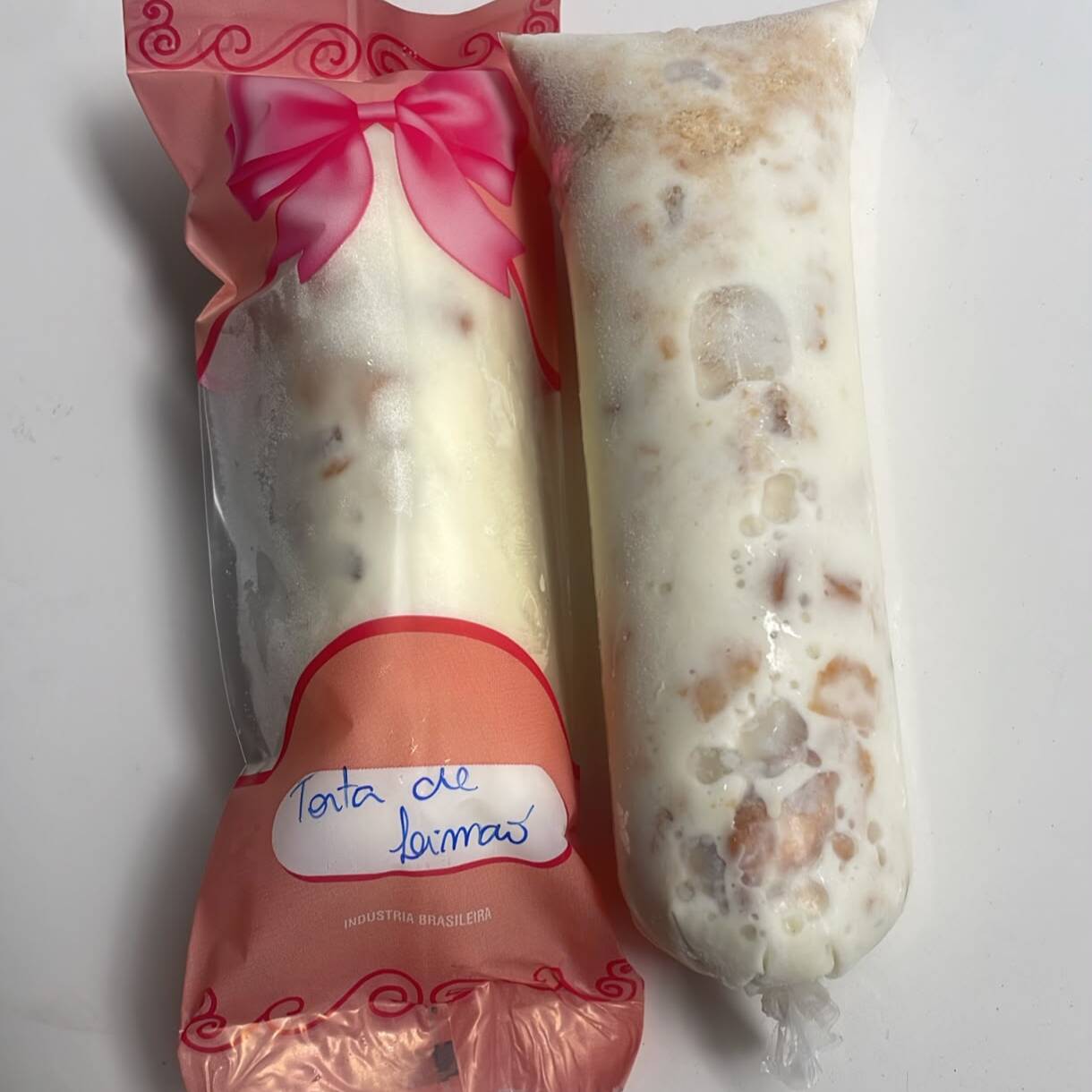 Delicioso geladinho gourmet de torta de limão