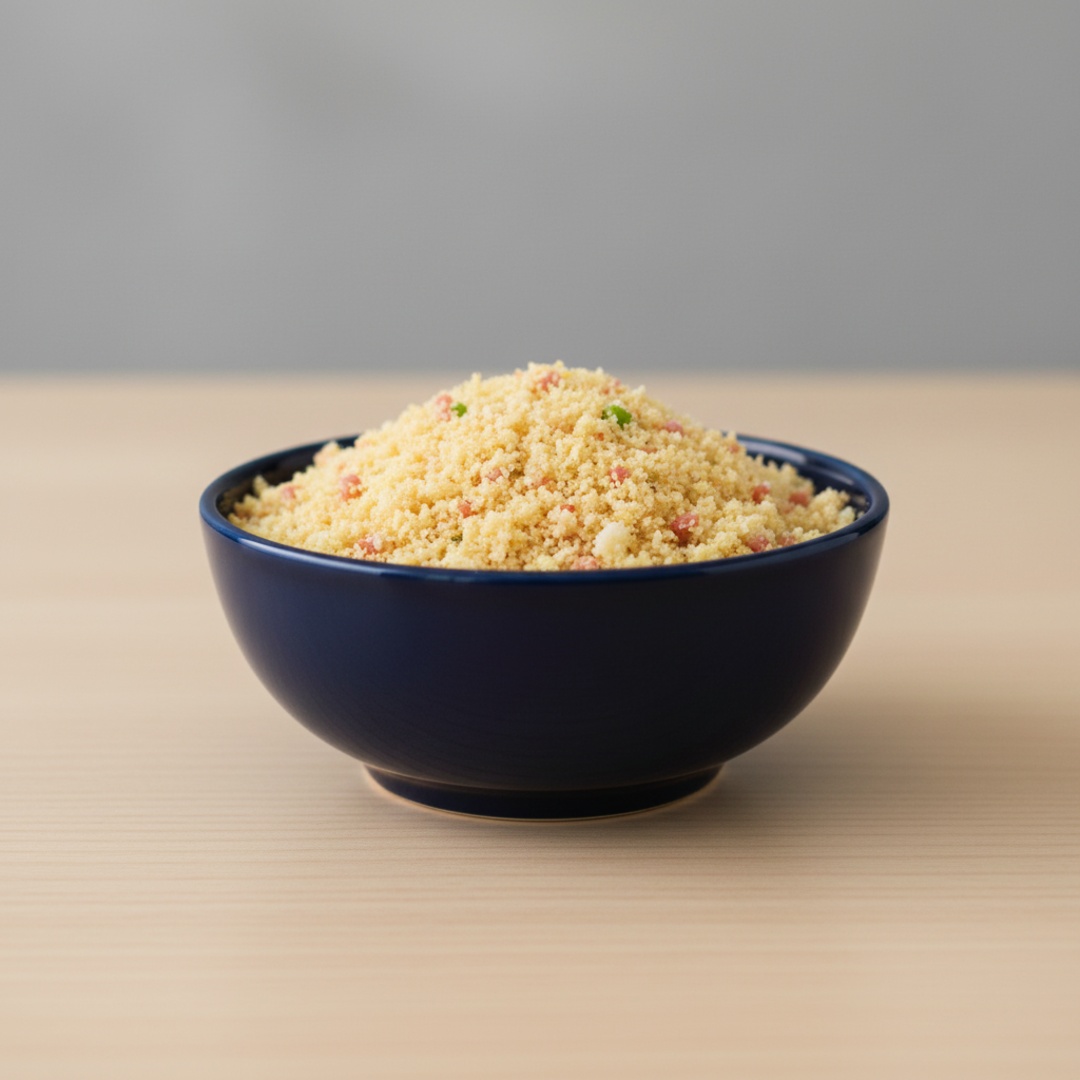 Prato individual, 220g tilápia, 180g fritas e 150g arroz.