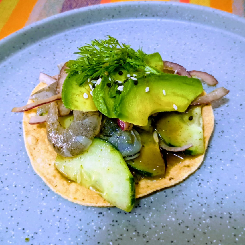 TOSTADA DE AGUACHILE