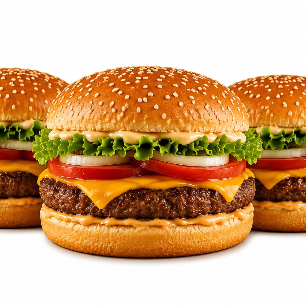 Você leva 4 hambúrgueres deliciosos e aproveite para matar a fome com muito sabor. Ideal para dividir ou para quem está com aquela fome de respeito! 😋🔥
4 x hambúrguer + carne de hambúrguer + salada e molho especial!