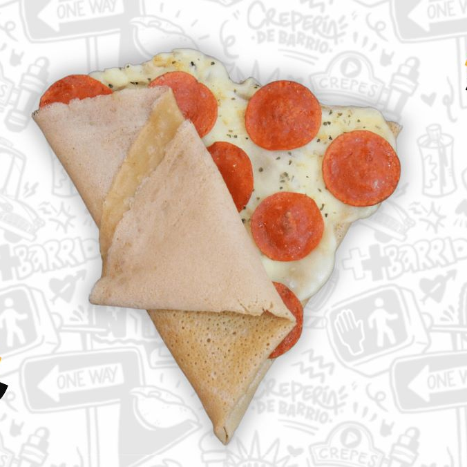 Crepa de Queso Manchego con Pepperoni