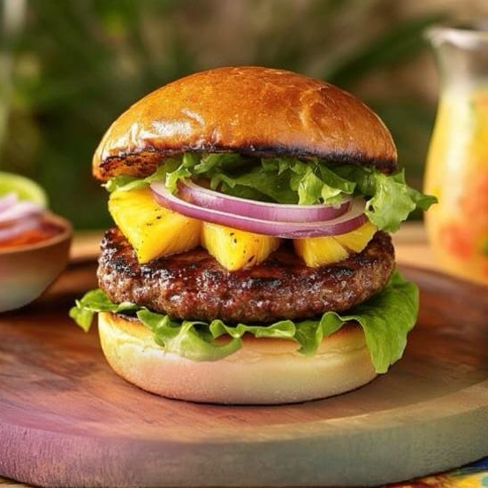 HAMBURGUESA HAWAIIANA