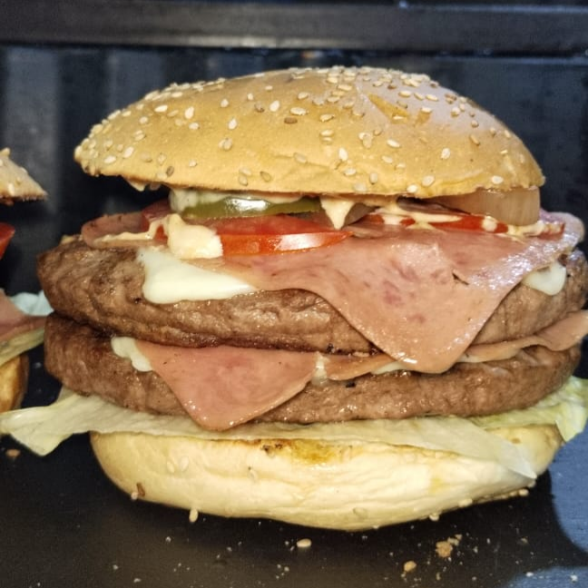 Hamburguesa Doble Arrachera