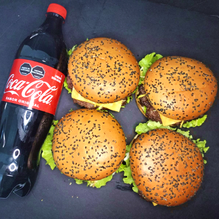 Combo Familiar + Cocacola 1 litro🍔