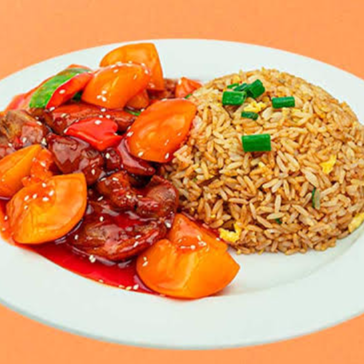 Pollo Trozos con Durazno