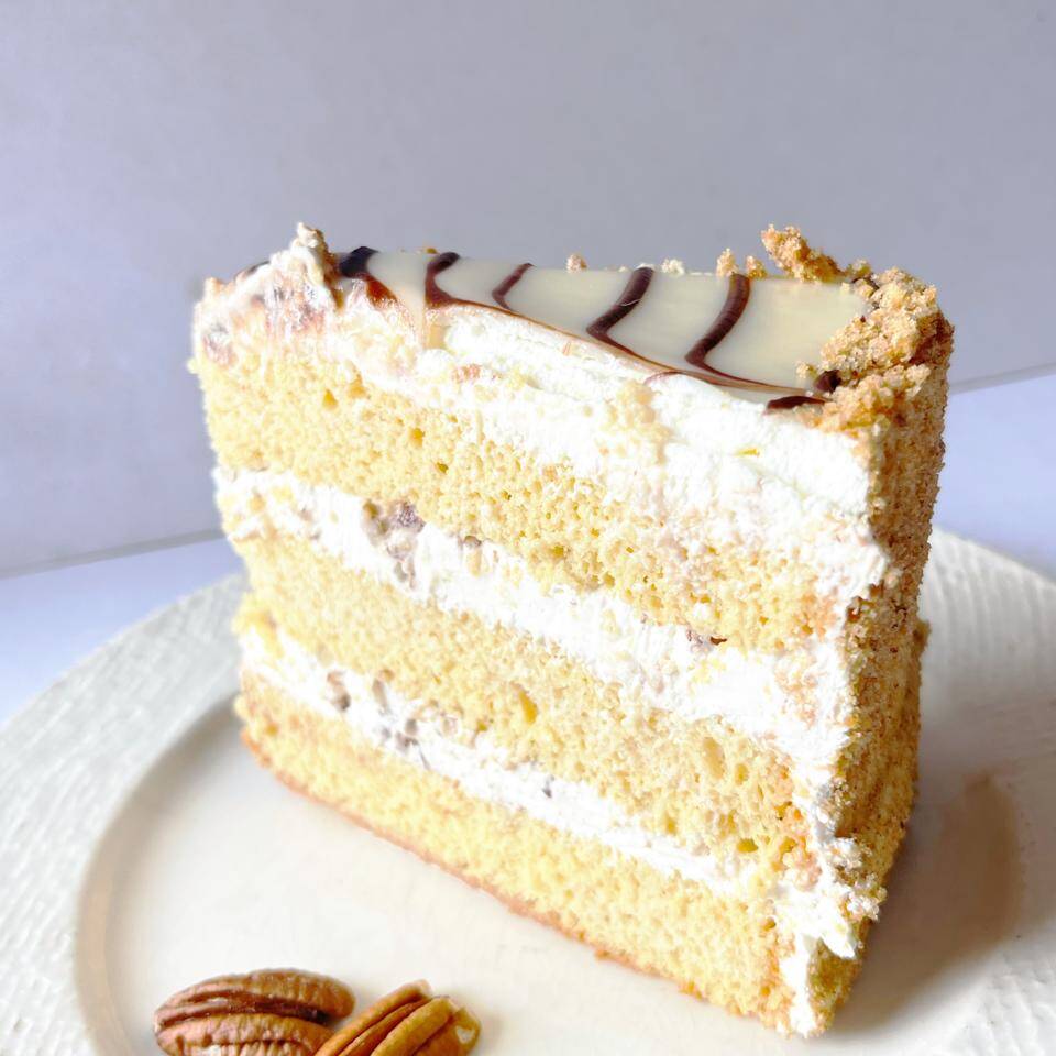 Rebanada pastel de rompope