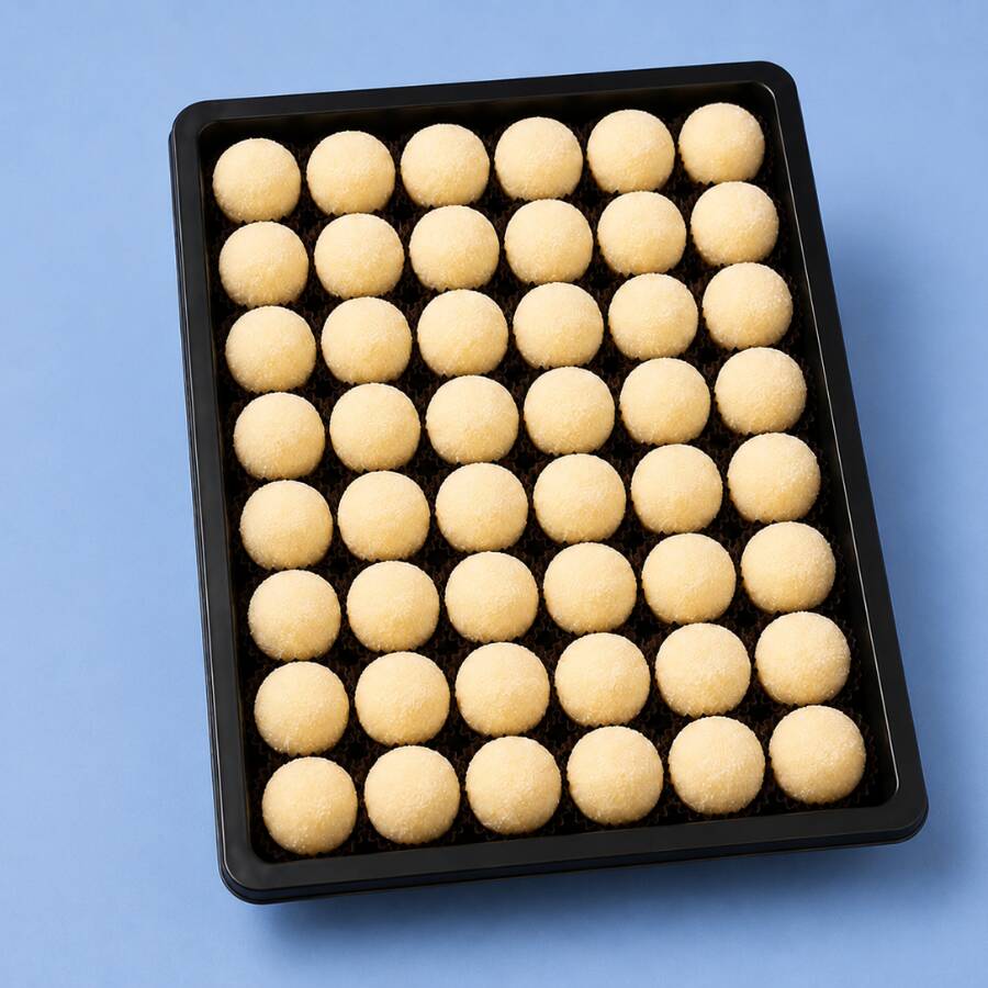 Meio Cento de Festa com 50 unidades dos nossos irresistíveis Brigadeiros de Leite Ninho produzidos artesanalmente com ingredientes de qualidade e muito leite condensado. Macios, cremosos e que derretem na boca. Um sabor irresistível para qualquer ocasião!