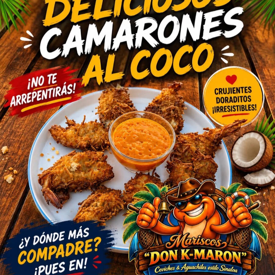 Camarones al coco