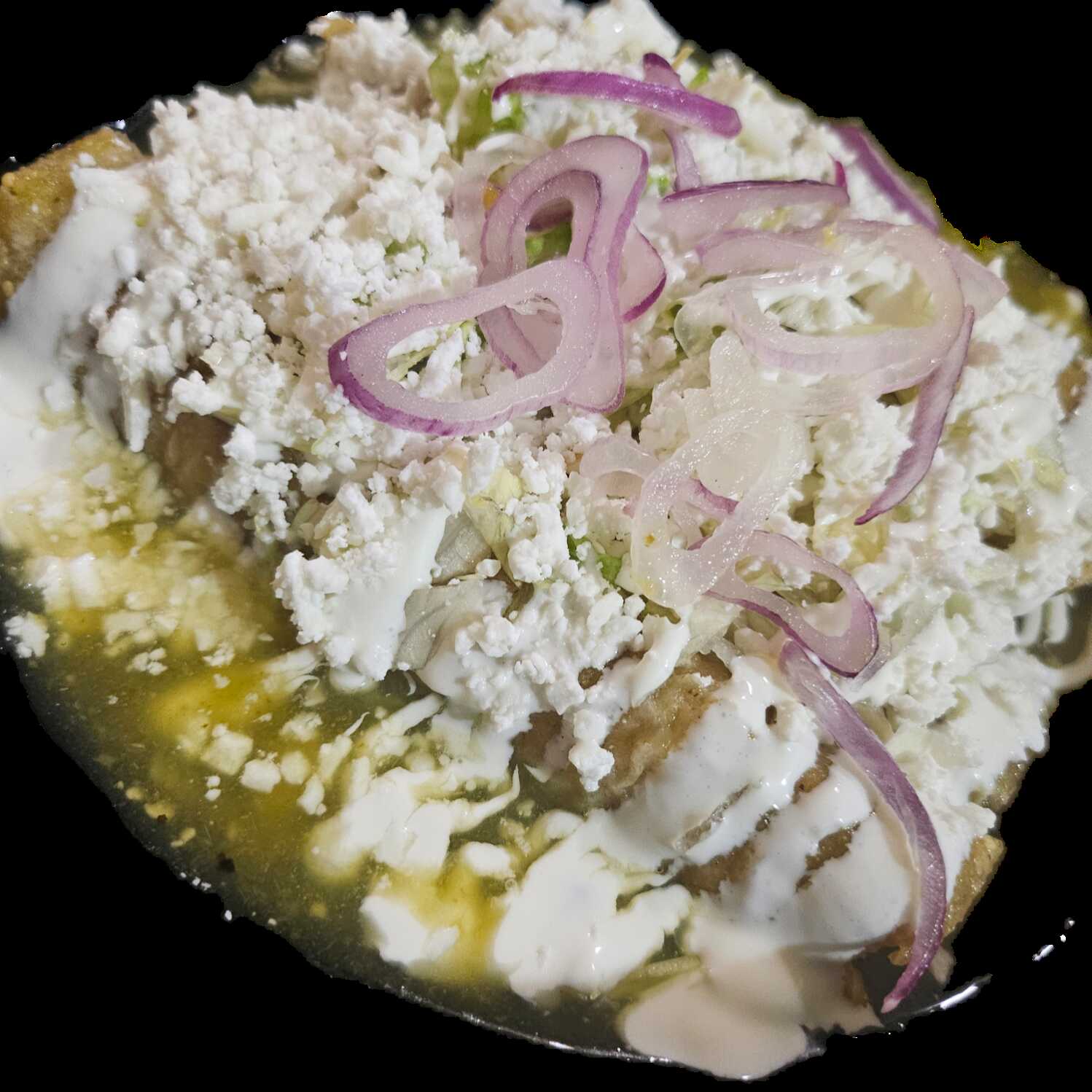 Orden de Enchiladas Verdes de Pollo