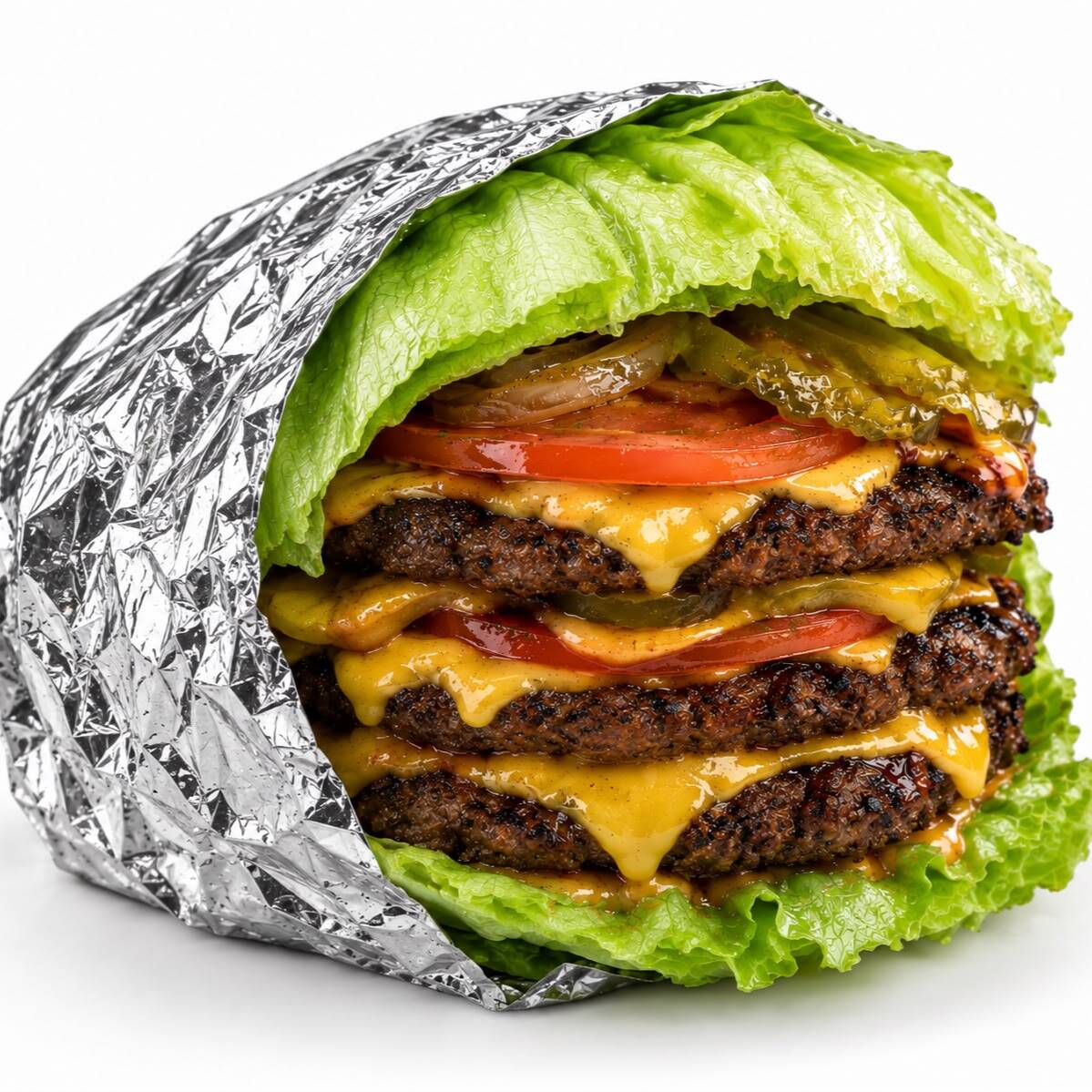 Hamburguesa Keto (Sin Pan) Triple Carne