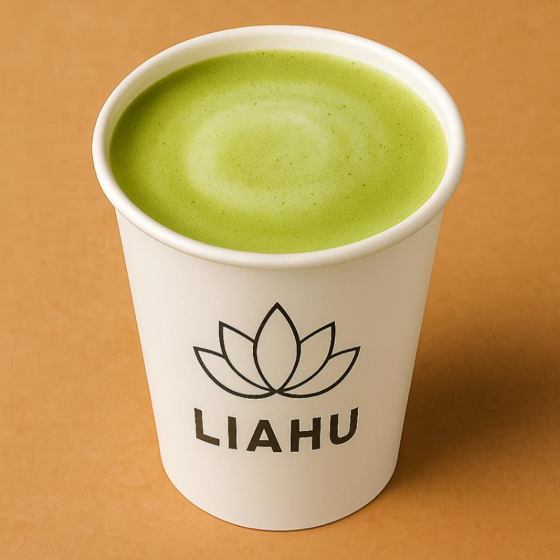 Dirty Matcha Latte Caliente 12oz