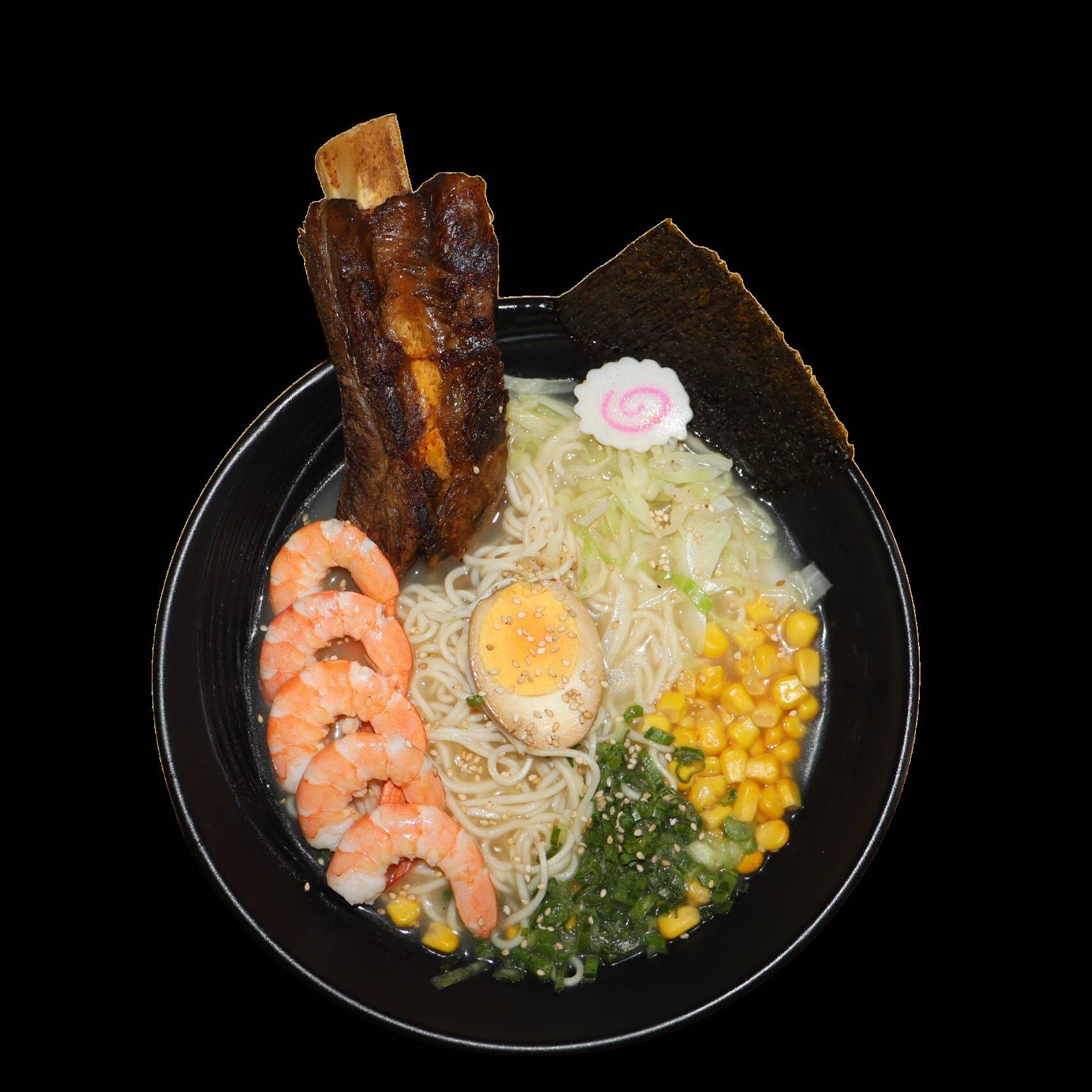 Ramen Costilla Rib Eye y Camarón