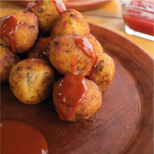 Bolitas de Papa y Chapulín