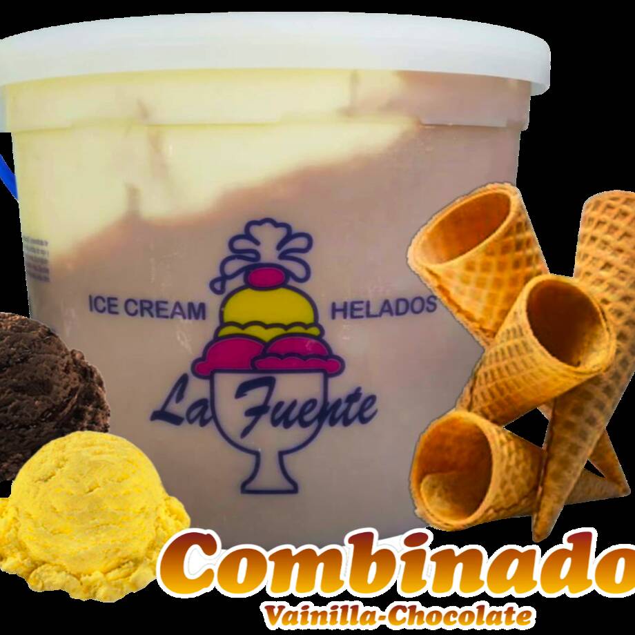 Helado Vainilla/Chocolate Cubeta 4.28L