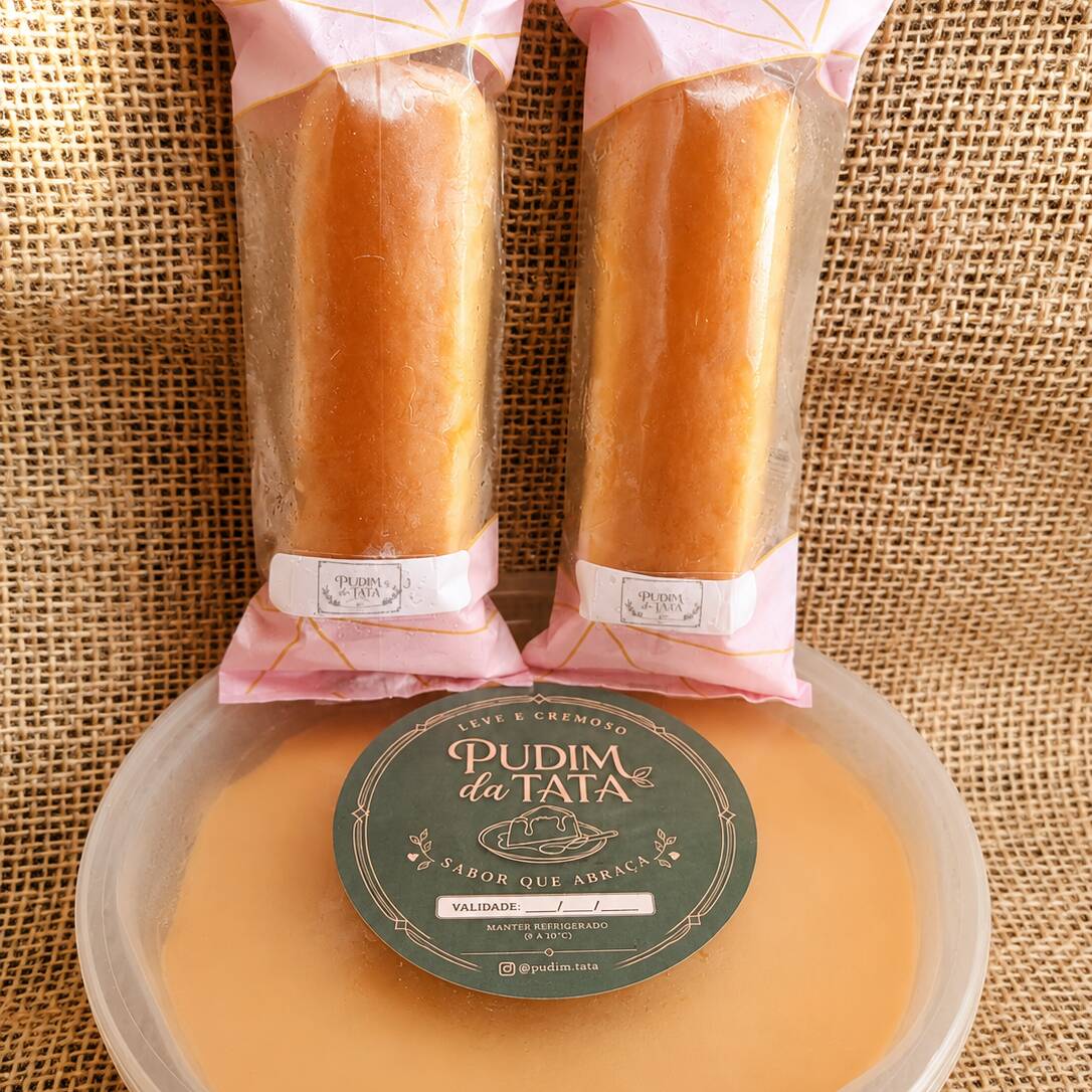 1 pudim de 250g + 2 geladinhos sabor tradicional.
