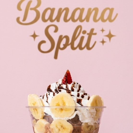 Banana Split en vaso🍨