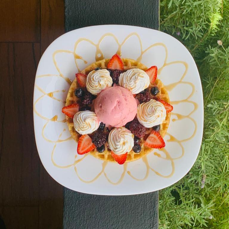 Waffle Frutos Rojos