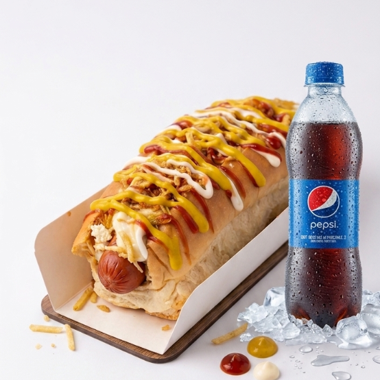 PERRO CALIENTE CON GASEOSA 250 ml