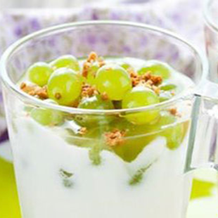 Uvas con Crema