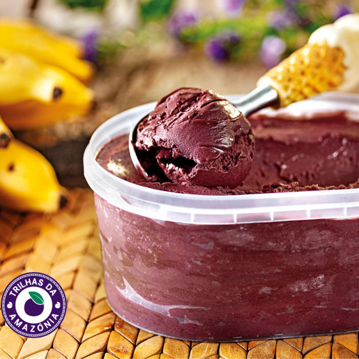 Experimente nosso irresistível açaí cremoso, repleto de morangos, bananas, polpa de acerola e um toque de xarope de guaraná. Uma verdadeira explosão de sabores tropicais que vai refrescar seu paladar a cada colherada!
