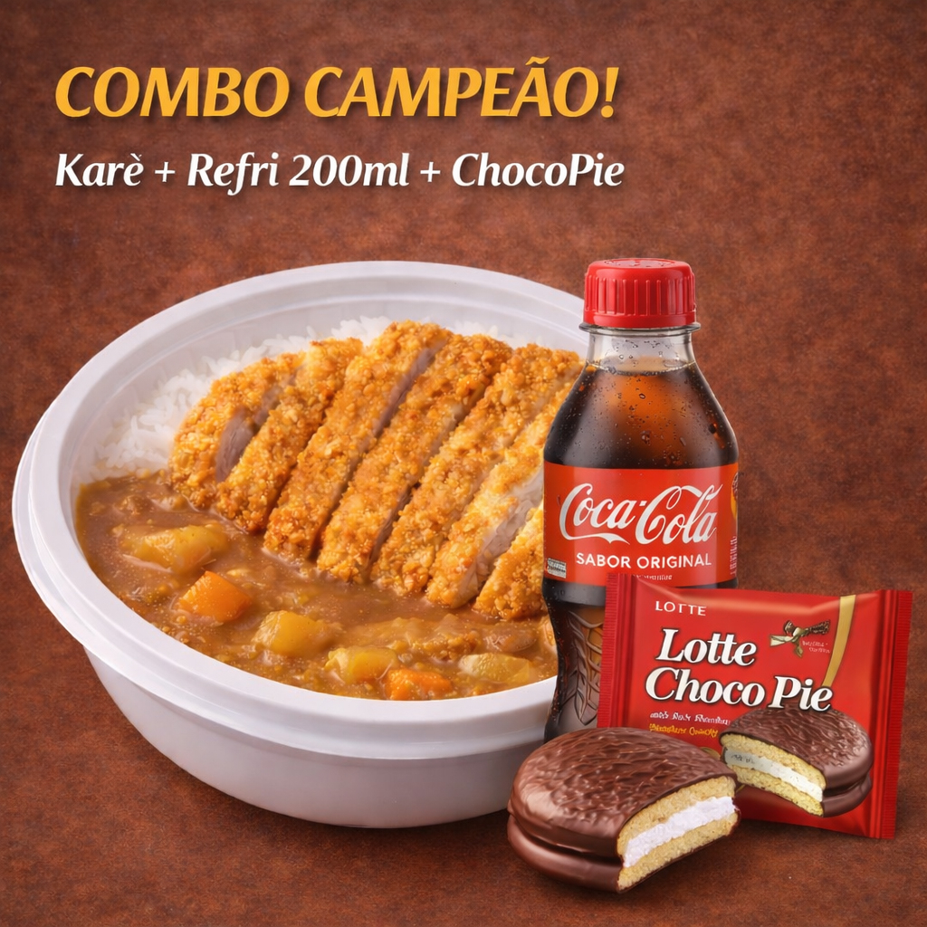 Karê tonkatsu + refri 200ml + chocopie