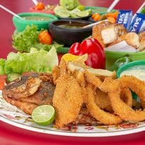 COMBO Mojarra al mojo de ajo