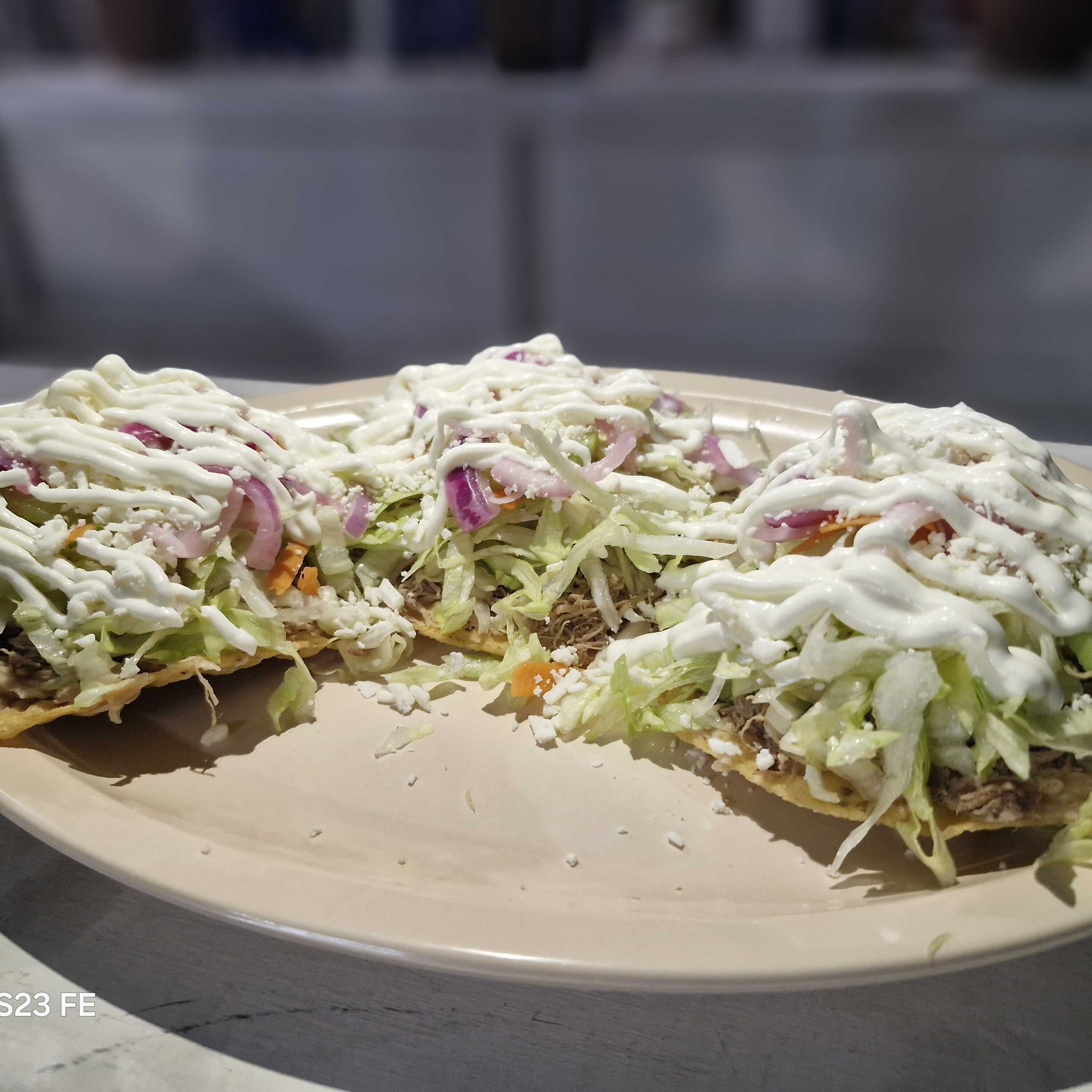 Orden De Tostadas De Res (3 Piezas)