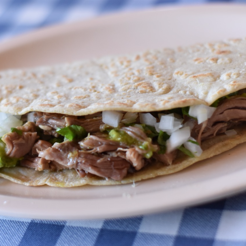 Quesadilla de Papa con Chorizo