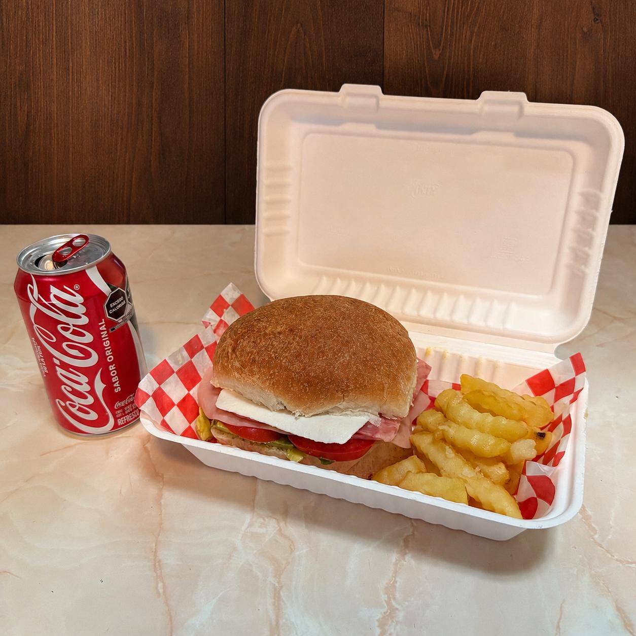 Combo Torta Especial + Papas + Refresco